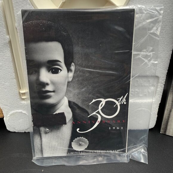 Ken 30th Anniversary Porcelain Doll Barbie Mattel 1961 Repro 1110 Limited Ed - Picture 6 of 14
